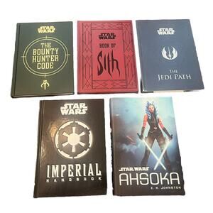 Star Wars,5 Books: Book of Sith, Bounty Hunter Code, Jedi Path, Ahsoka, Handbook